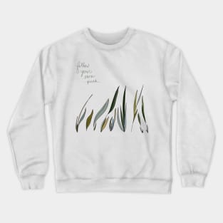 Follow your own path blowing leaves Crewneck Sweatshirt